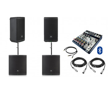 Акустическая система JBL EON712 с 2 сабвуферами + микшер | 2800Вт